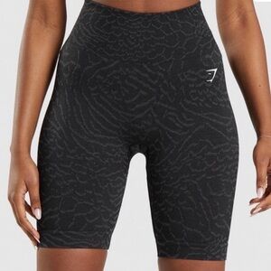 Gymshark Black Animal Print Seamless Shorts